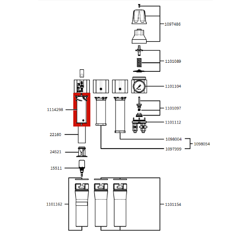 SATA Cyclone Separator for SATA Filter Series 500