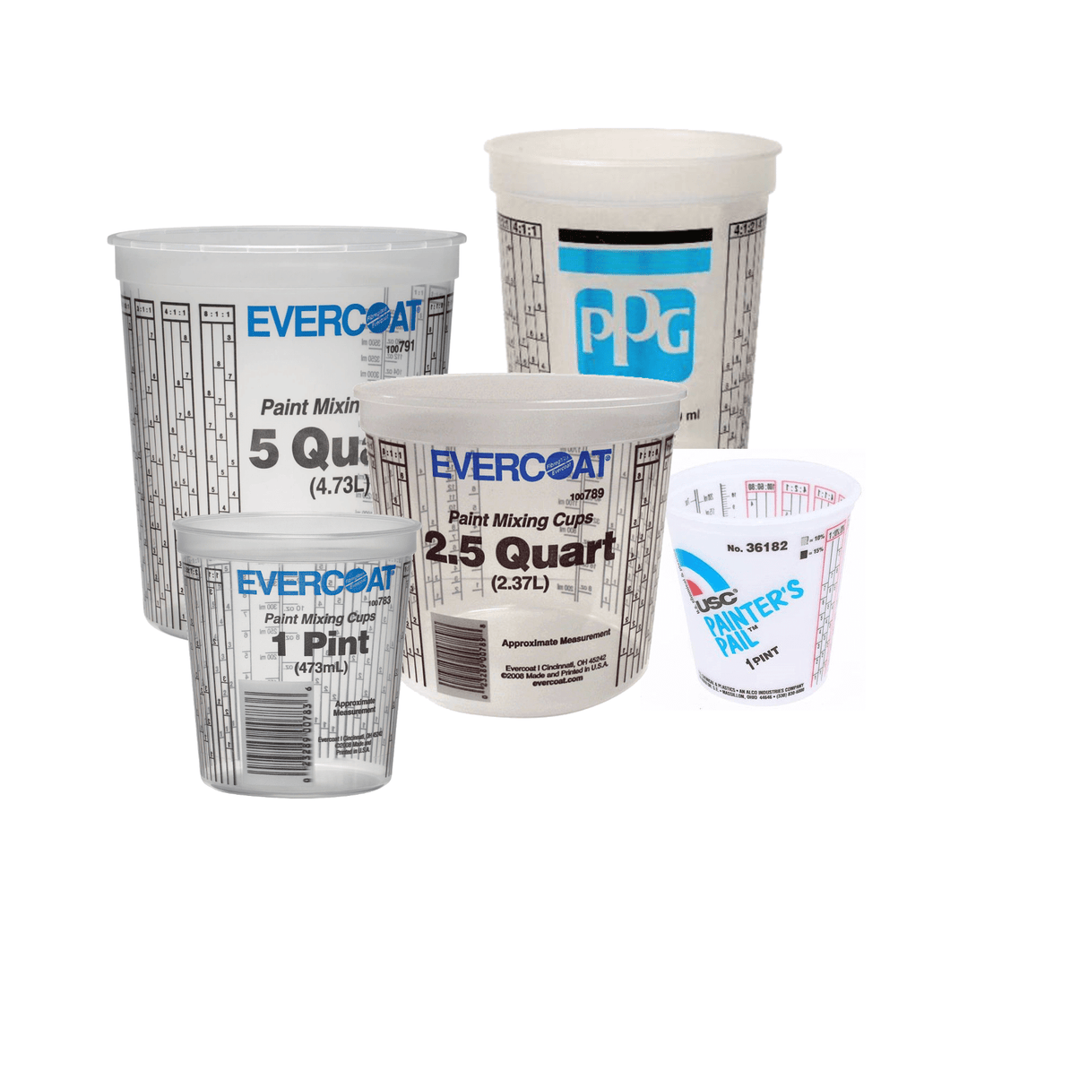 Gobelets de mélange de peinture