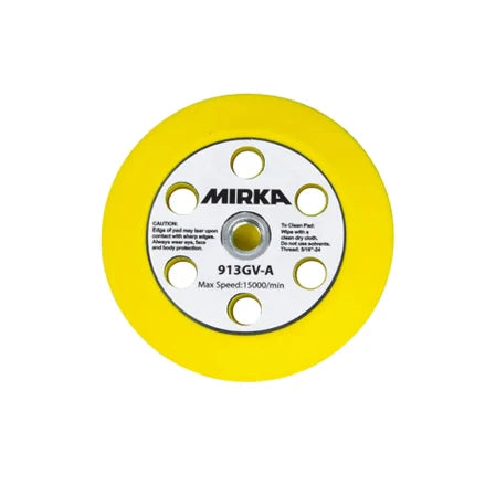 Tampon de protection MIRKA 3" à 6 trous avec adaptateurs 5/6" et M8, 913GV-A