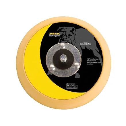 MIRKA 5" SOLID GRIP BACKUP SANDING PAD, 105GG