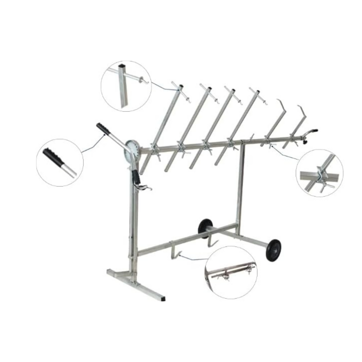 Soporte giratorio para paneles de pintura para automóviles