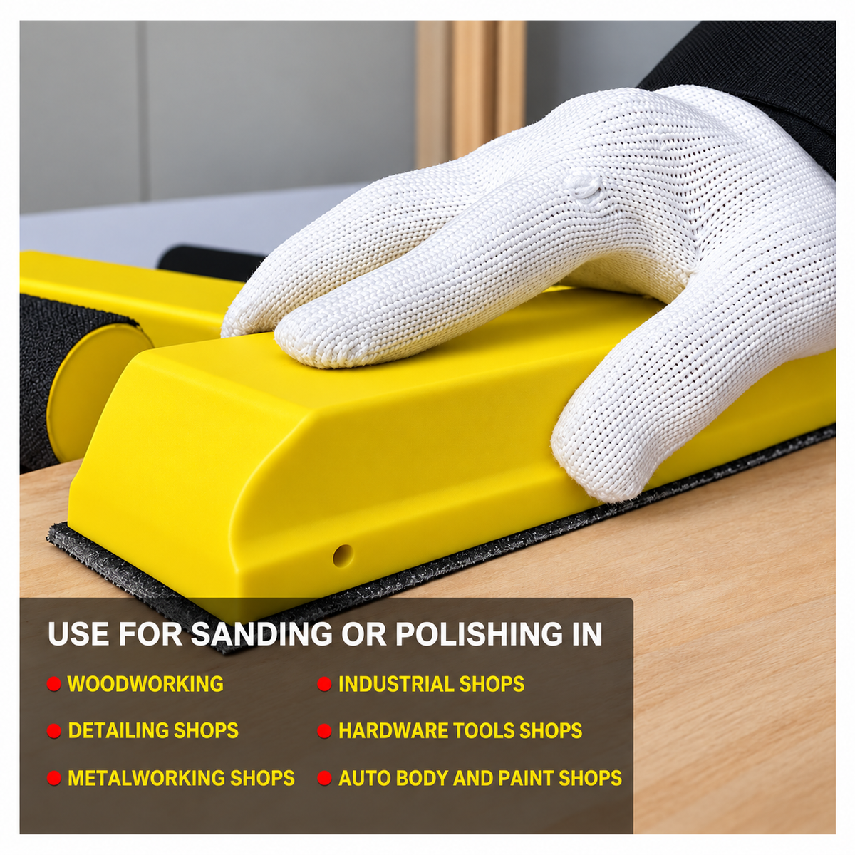 Sanding Block Kit Hook & Loop (7-Piece Set)