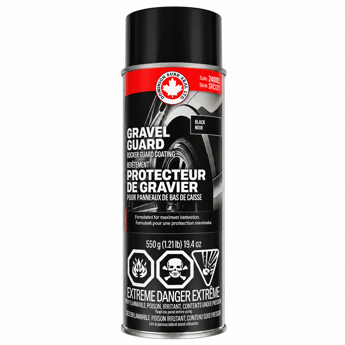 Dominion Sure Seal Gravel Guard Undercoating Spray (Black)