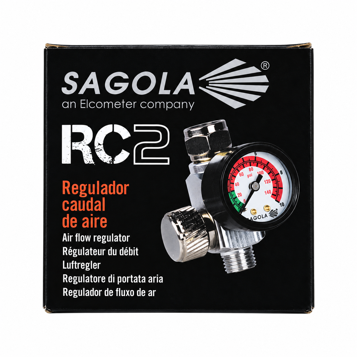 Sagola RC2 Air Flow Regulator with Analogue Pressure Gauge