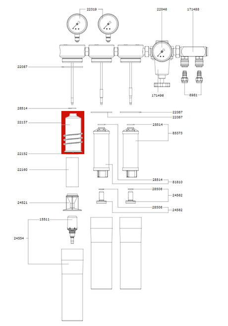 Séparateur cyclonique SATA pour filtres SATA séries 100, 200, 300 et 400