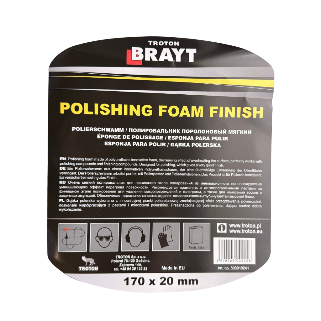 Espuma de pulido Brayt suave 150 x 25 mm
