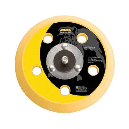 MIRKA 5" 5-HOLE GRIP BACKUP PAD, 105GV