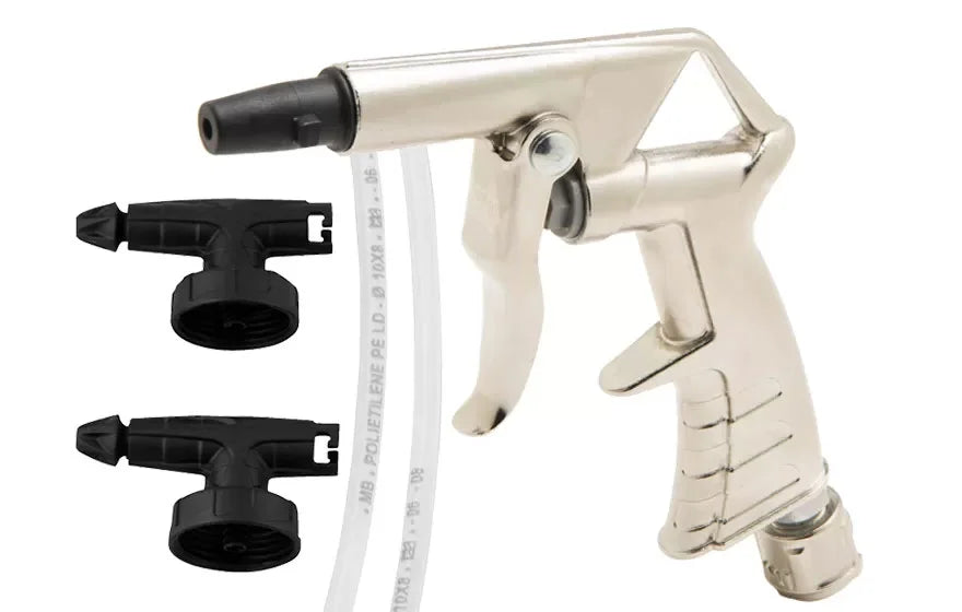 Pistola Schutz para subcapa con control de presión