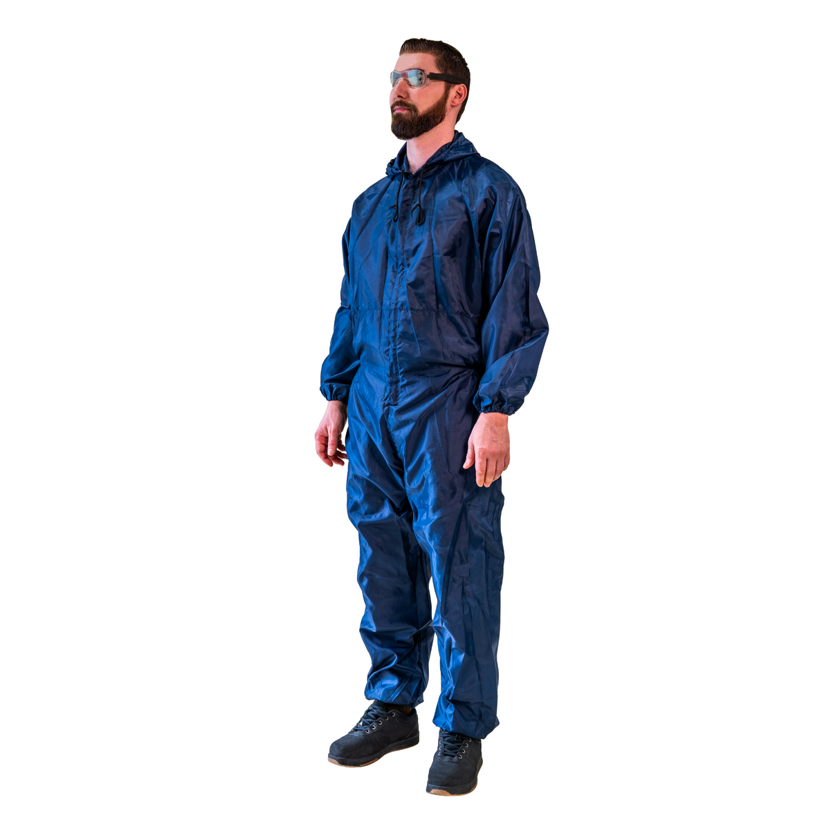 Combinaison de peinture EPI unisexe - Combinaison à capuche de couleur bleu marine pour une protection complète du corps