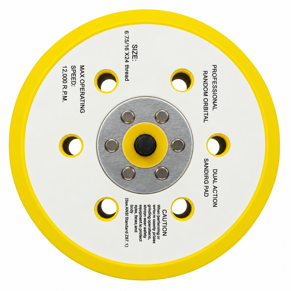 Dual Action Sanding Pad 6"(15 Holes)