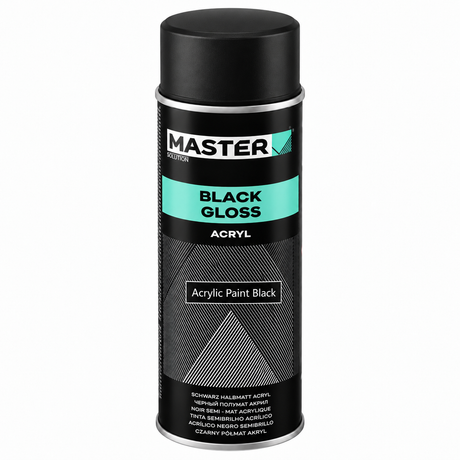 Paint Black Spray 1K 500ml MASTER