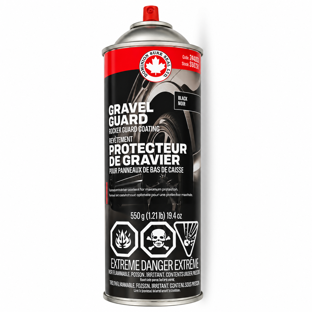 Dominion Sure Seal Gravel Guard Undercoating Spray (Black)